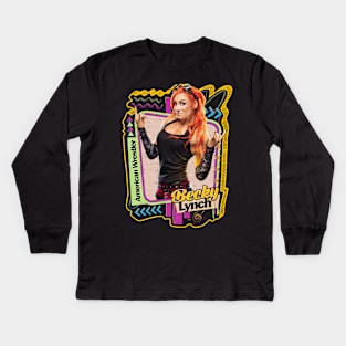 Becky Lynch - Pro Wrestler Kids Long Sleeve T-Shirt